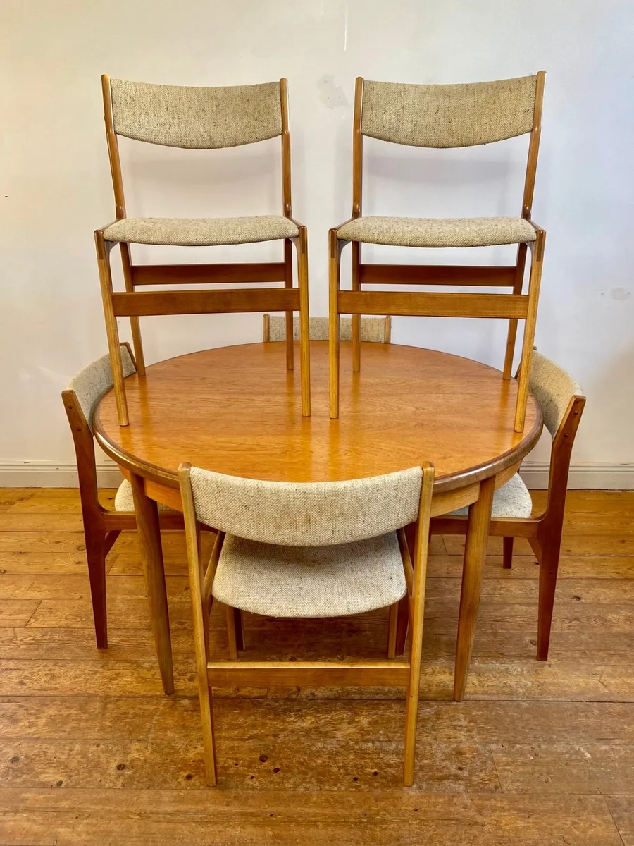 Mid Century G Plan Table & Chairs - Image 3