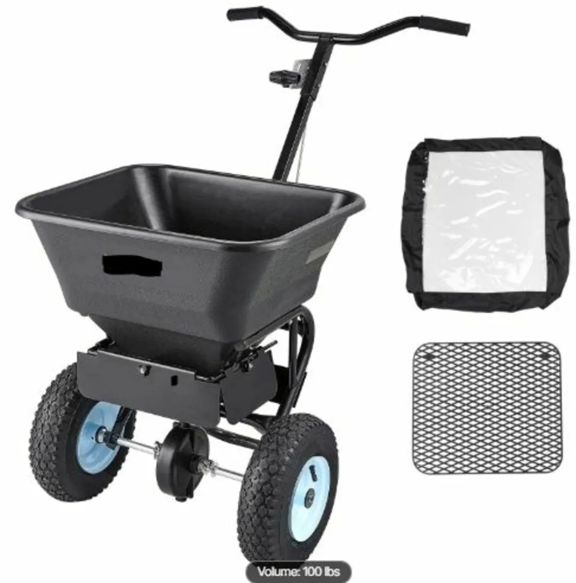 Walk-Behind Push Broadcast Spreader 100LB Capacity - Image 1