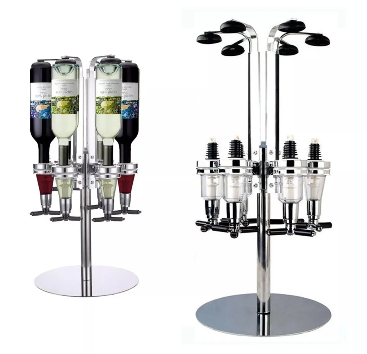 6 Bottle Rotary Home Bar Drinks Optic Dispenser - Image 1
