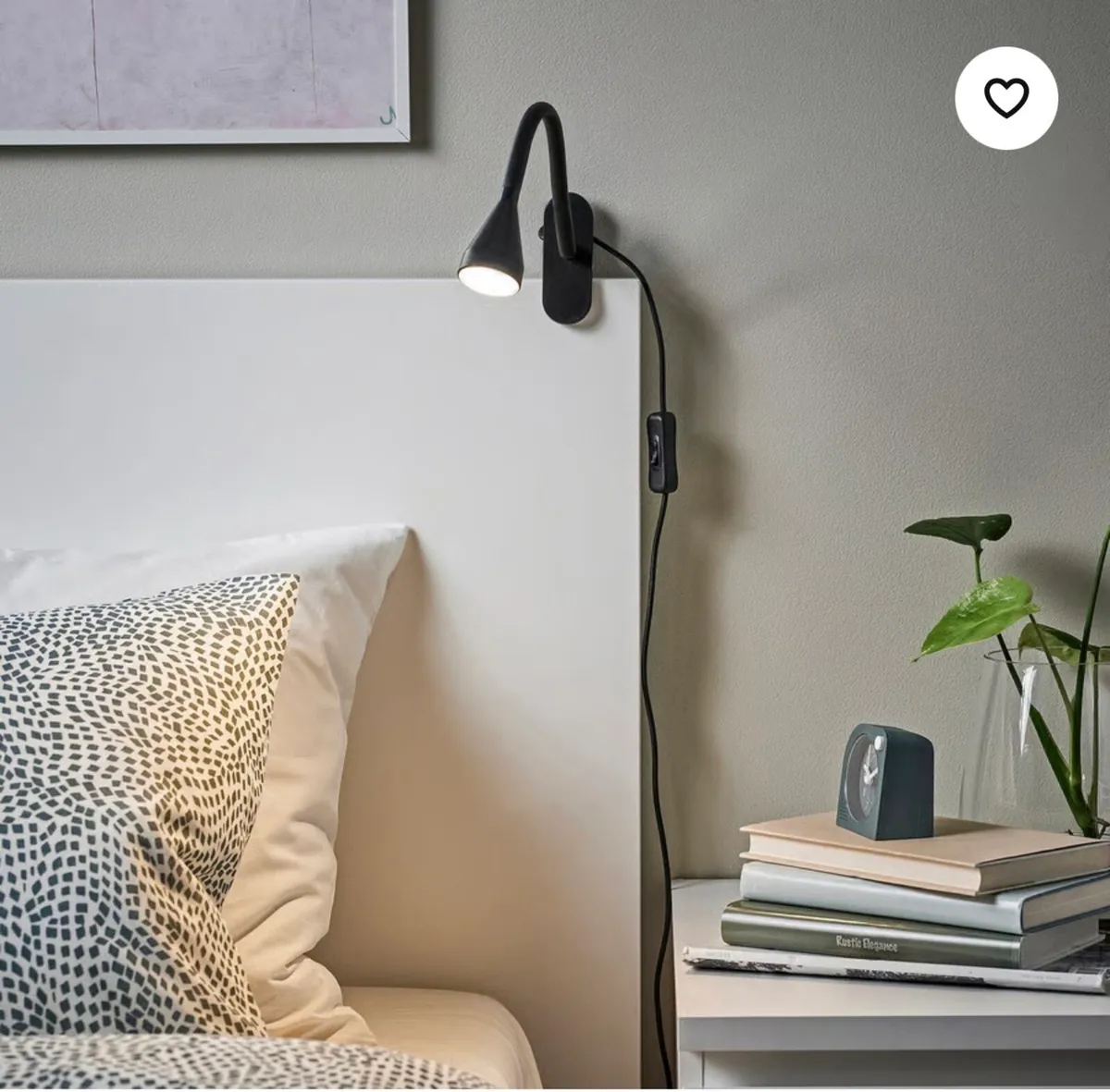 NÄVLINGE LED clamp spotlight, black - Image 2