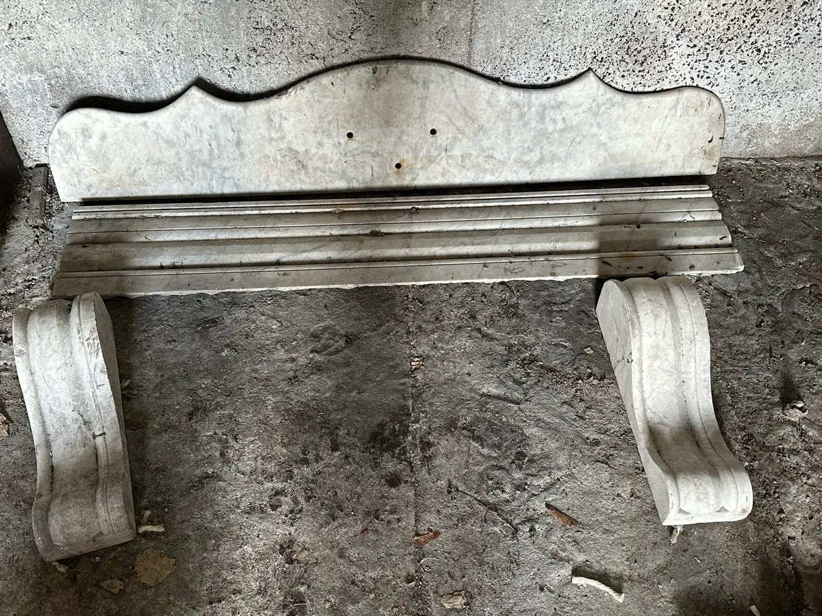 Antique Marble Fireplace - Image 1