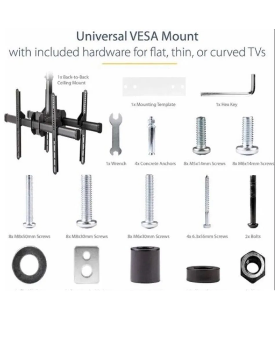 Dual TV/monitor Ceiling Mount - Image 4