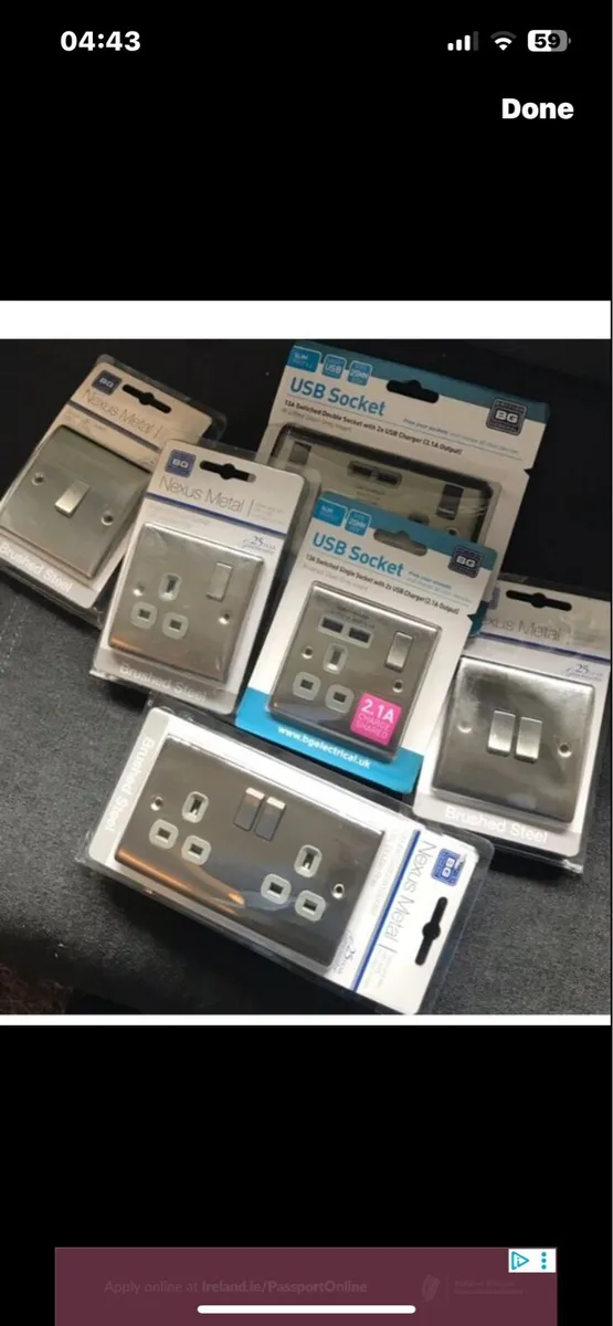 Usb wall sockets light and dimmer switches - Image 1