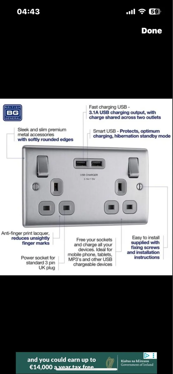 Usb wall sockets light and dimmer switches - Image 3