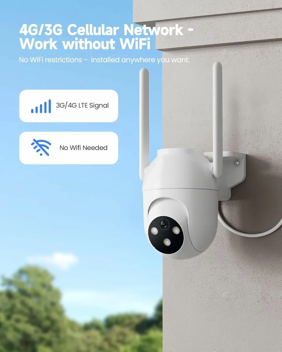 Surveillance Camera with SIM . NO WIFI NEEDED - Image 1