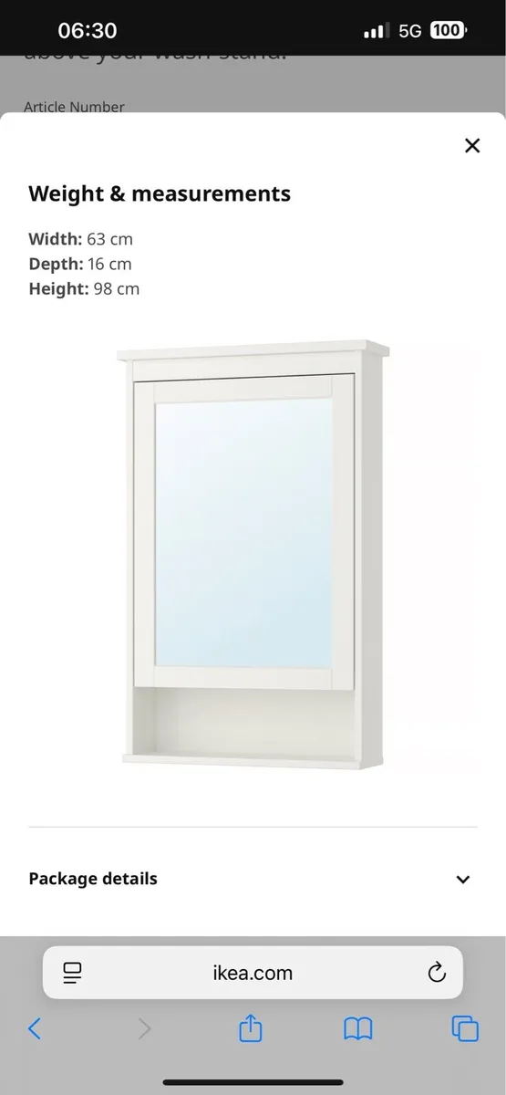 IKEA Hemnes bathroom cabinet - Image 1