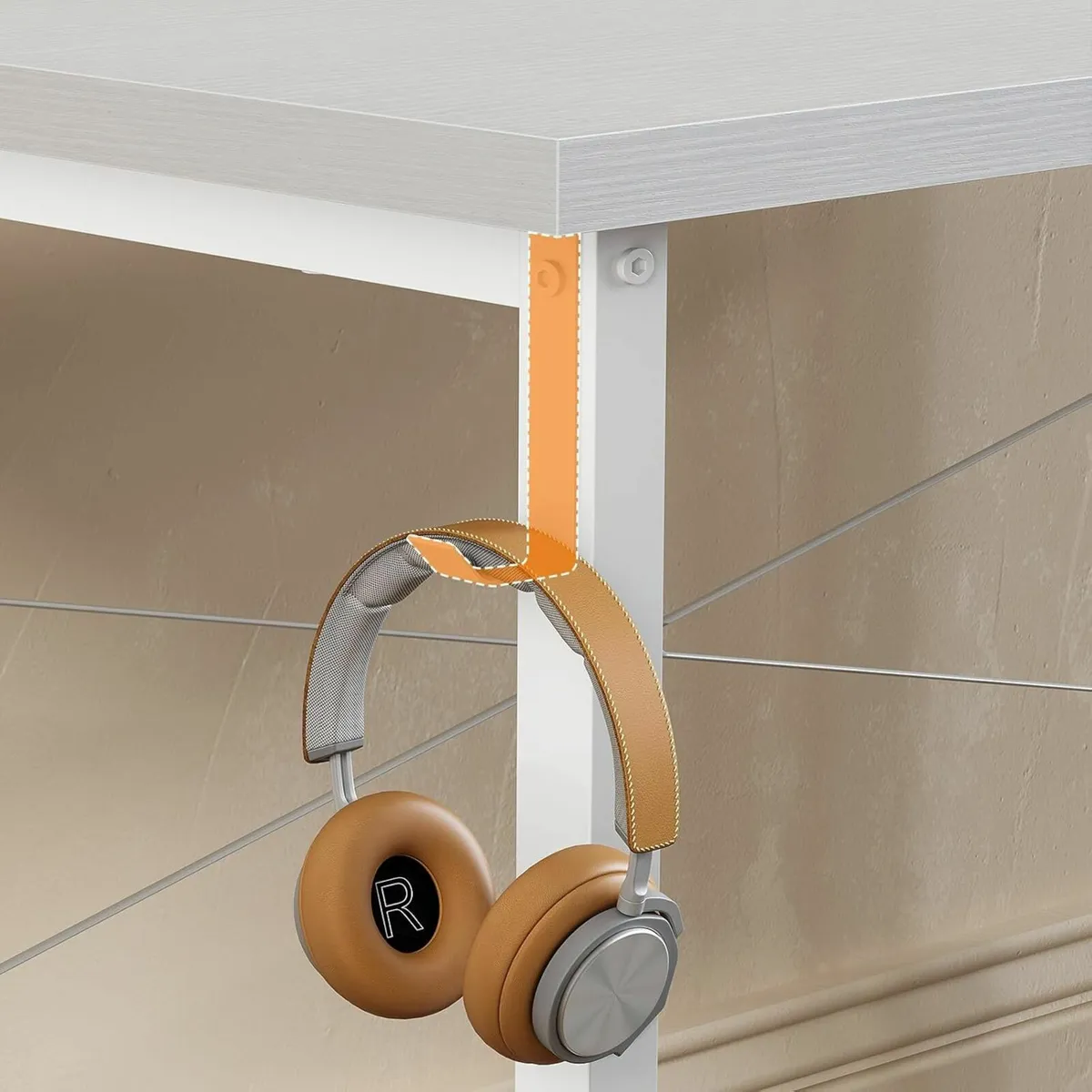 80×40 cm Desk Computer Desk Home Office  White - Image 4