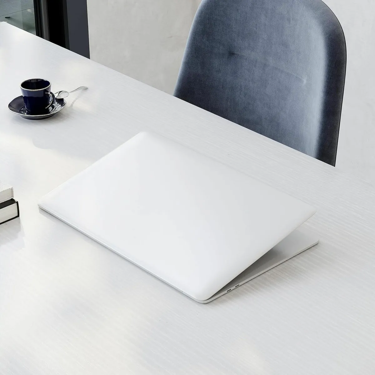Computer Desk Home Office, Study White 100×48 cm - Image 2