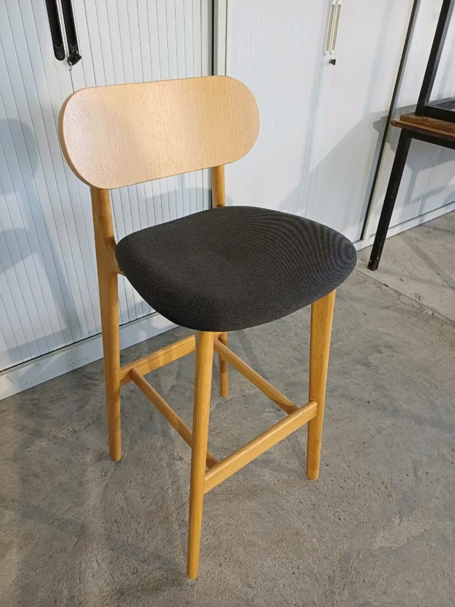 Wooden Bar Stools - Image 1