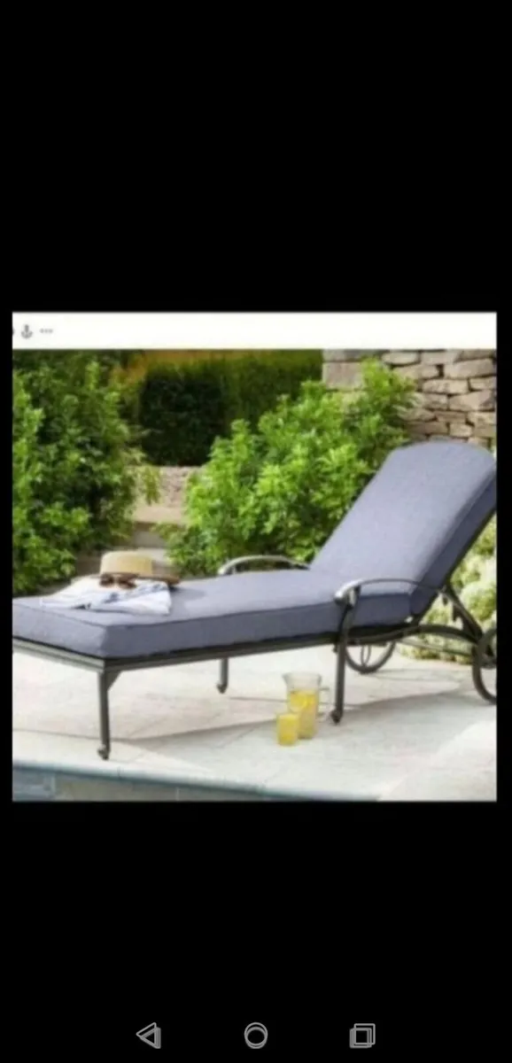 **SALE**Hartman Antique Grey Cast Alum  Lounger - Image 2
