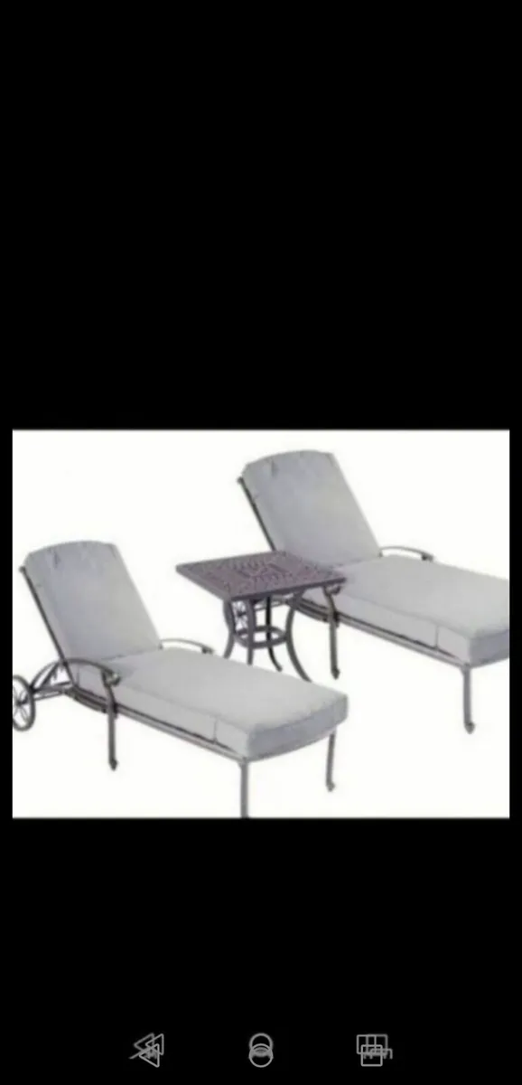 **SALE**Hartman Antique Grey Cast Alum  Lounger - Image 3