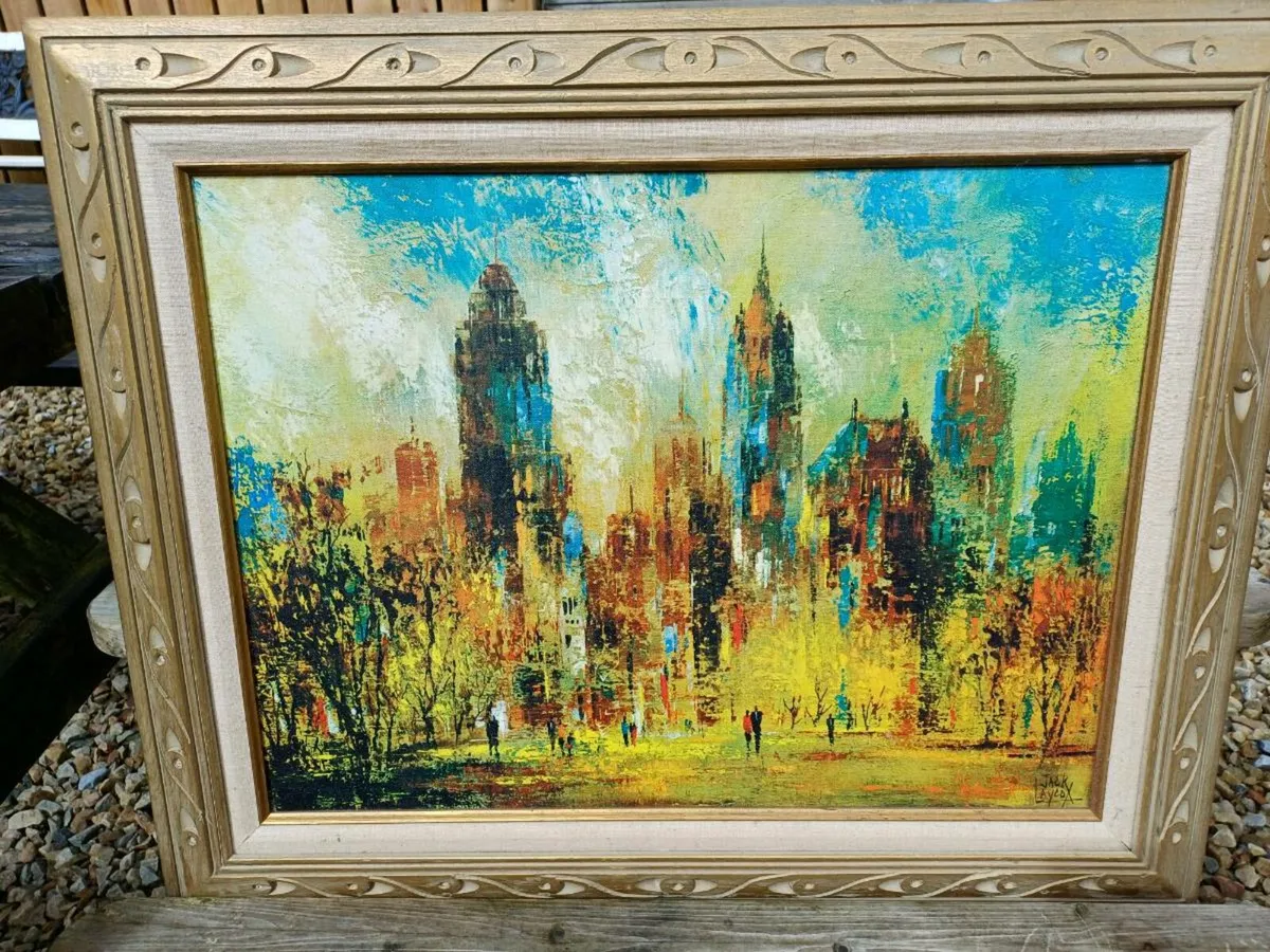 Vintage Jack Laycox Oil on Canvas Painting - Image 2