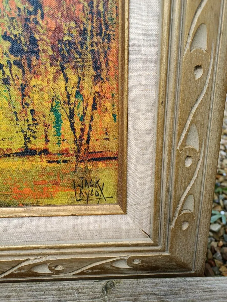 Vintage Jack Laycox Oil on Canvas Painting - Image 3
