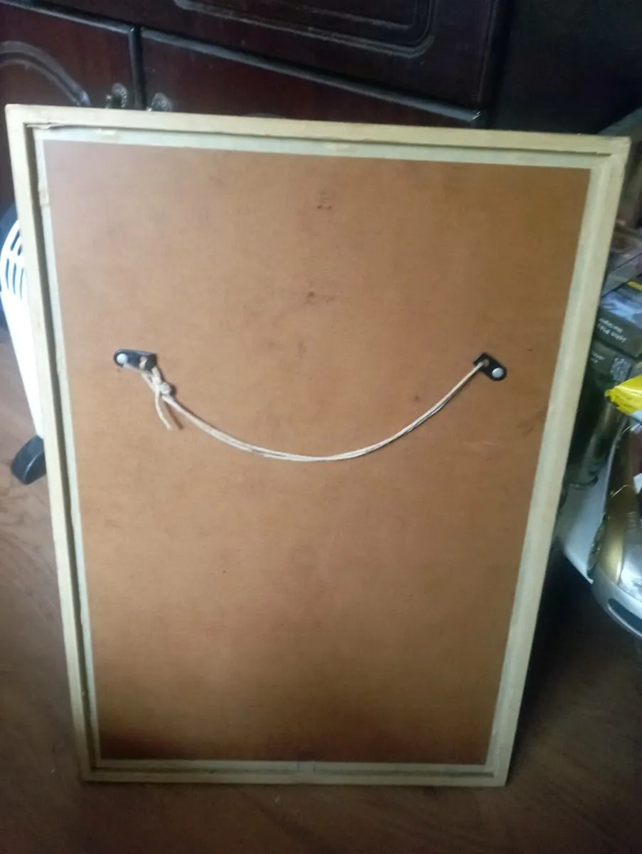 RARE COLLECTABLE VINTAGE 1982 FRAMED PICTURE - Image 2