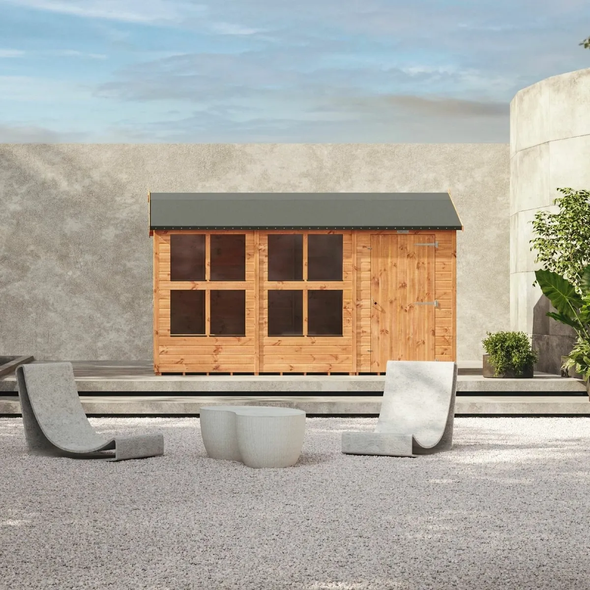 12x6  Timber Potting Shed  & 4 ft Combi Store - Image 1