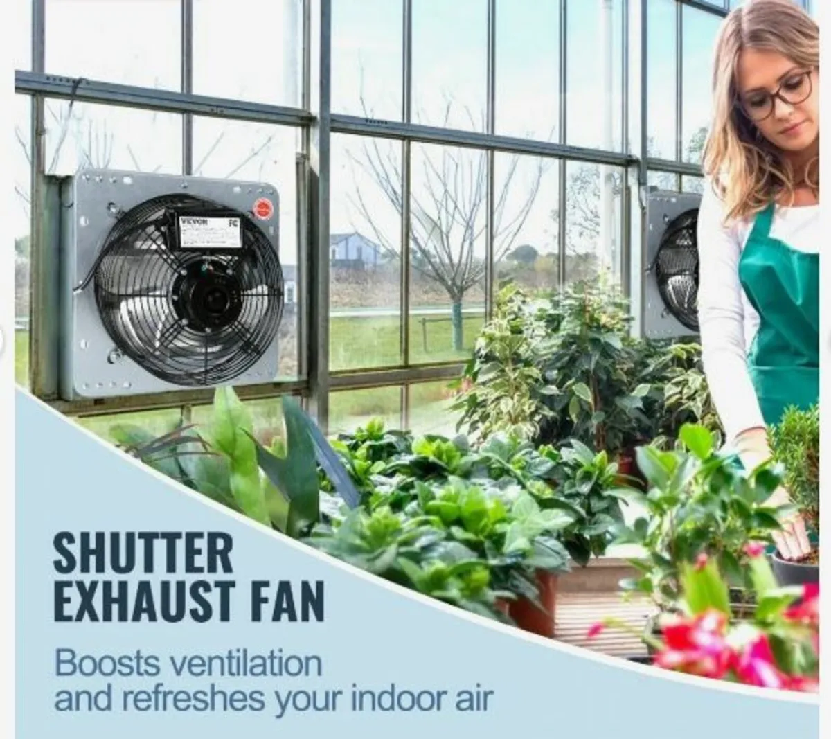 Shutter Exhaust Fan Shop Exhaust Fan 406 mm - Image 3