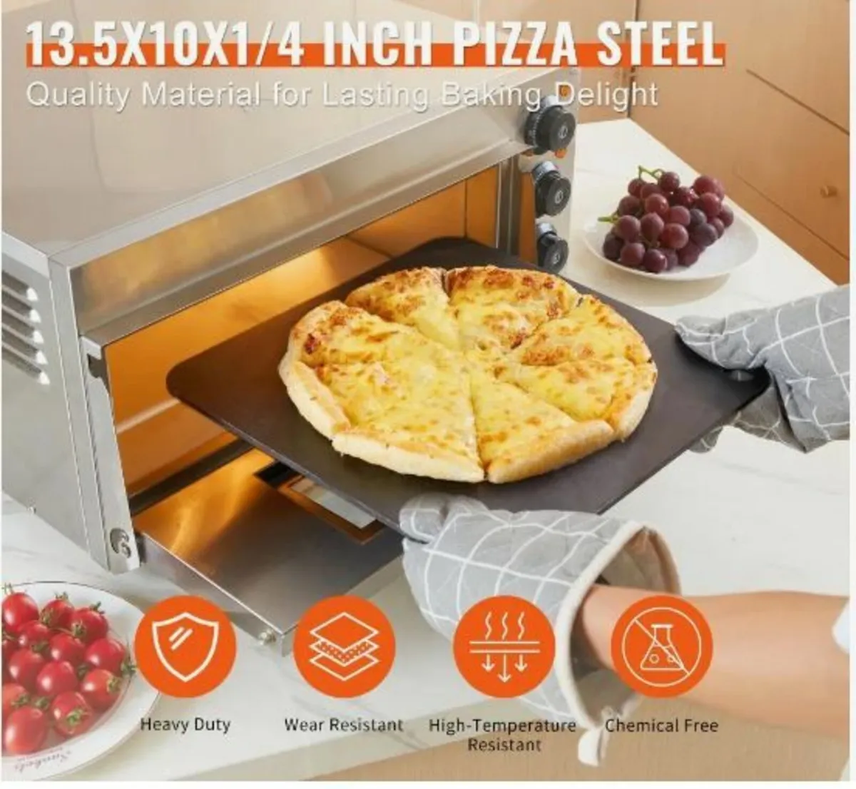 Pizza Steel, 13.5" x 10" x 1/4" Pizza Steel - Image 1
