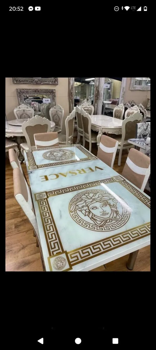 Versace Table And 6 Chairs - Image 1