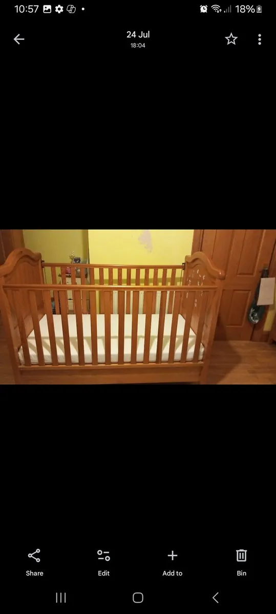Baby cot - Image 3