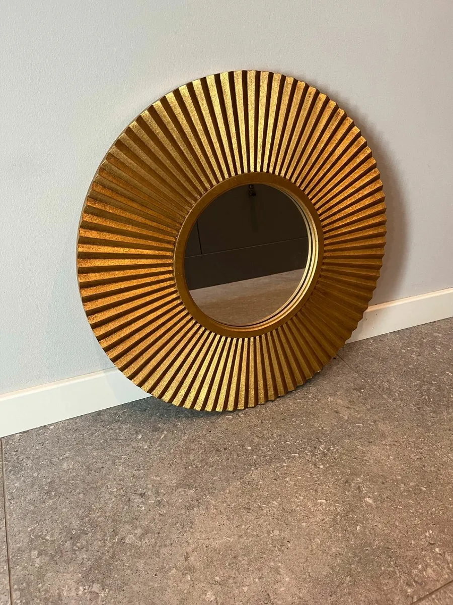Zara Home Gold Sun Mirror - 56 cm - Image 1