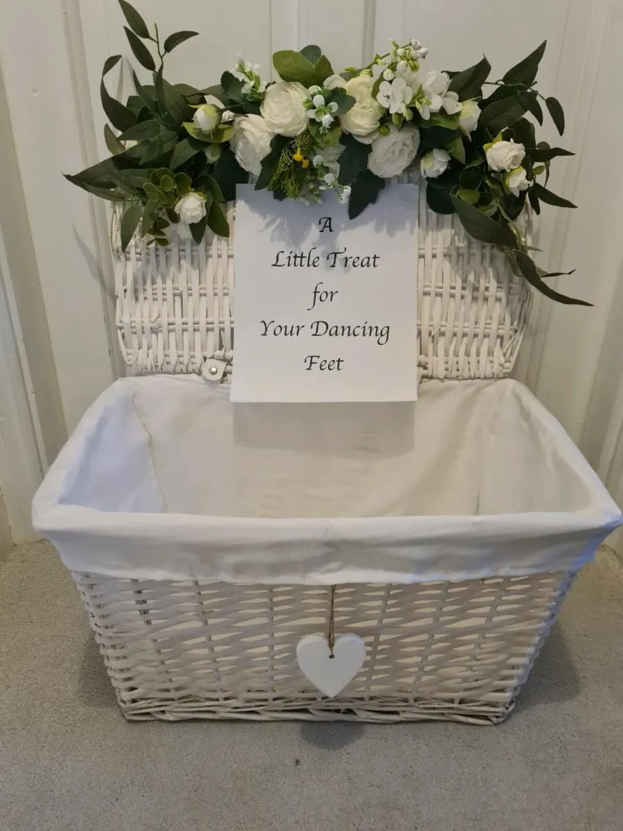 Wedding Flip Flop Basket for Hire/Rent