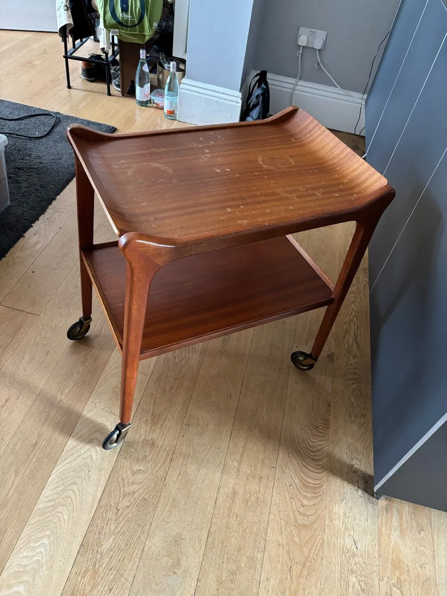 Teak tea trolly - Image 1