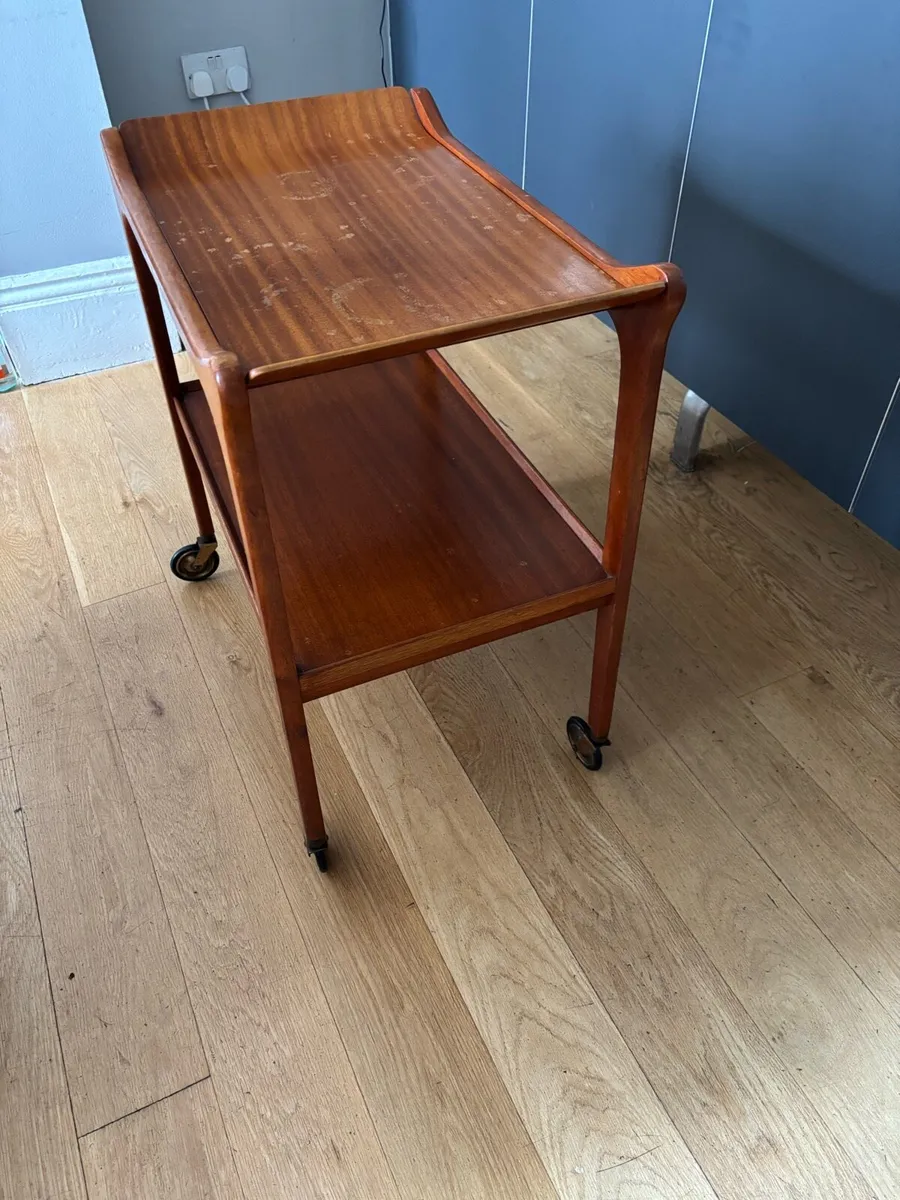 Teak tea trolly - Image 2