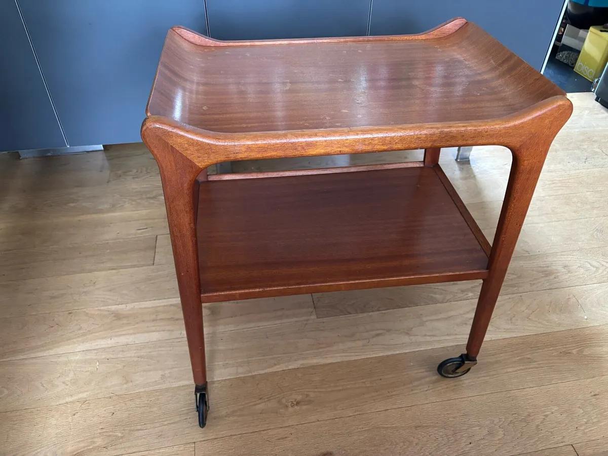 Teak tea trolly - Image 3
