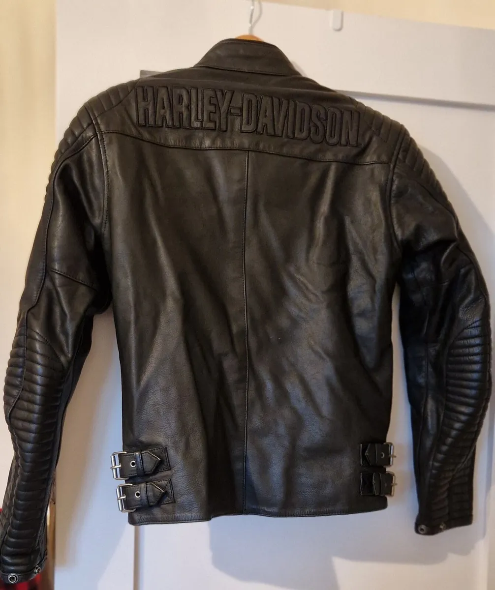 Leather motorbike jacket - Image 2