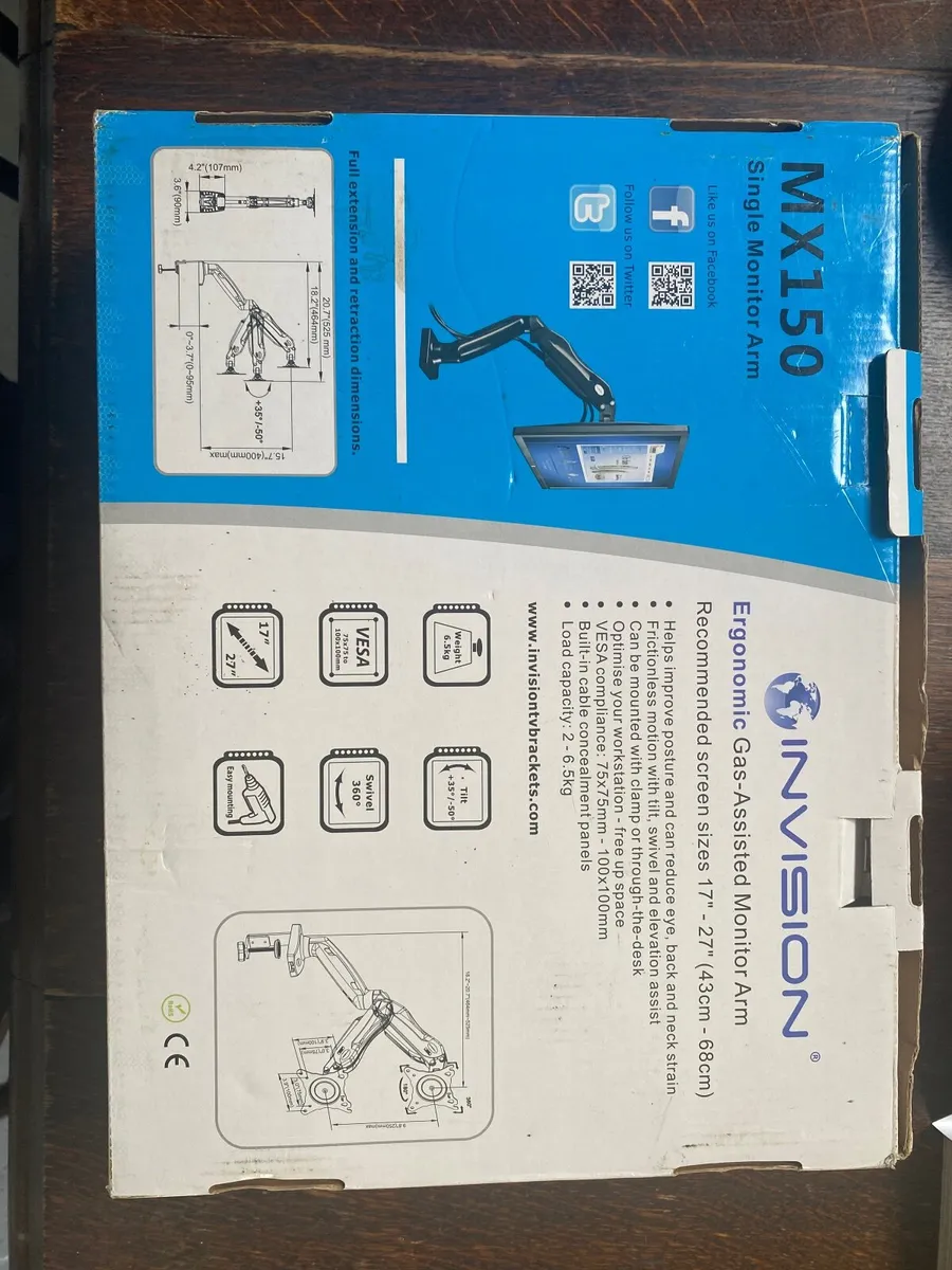 Single Monitor Arm MX150 - Image 1