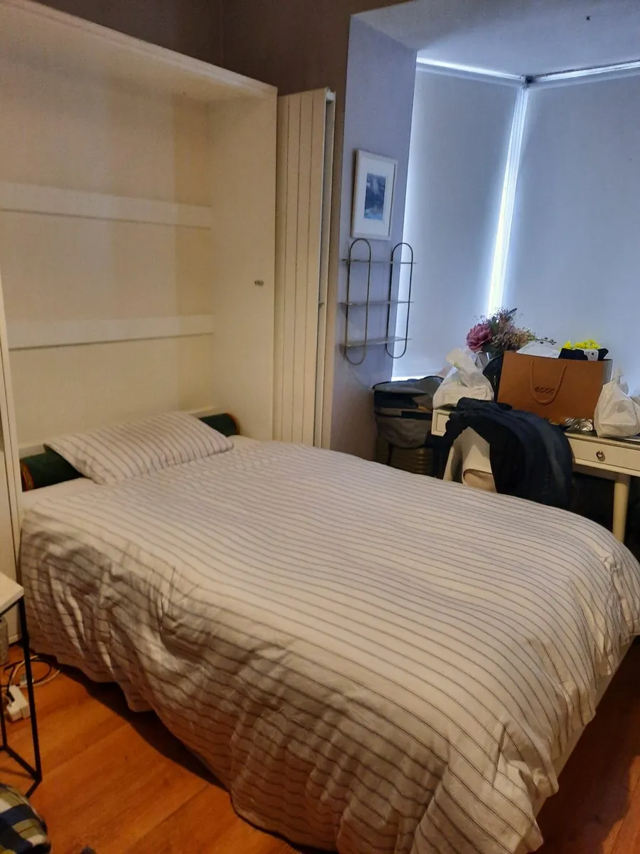 Small Double Wallbed with side unit - Image 2