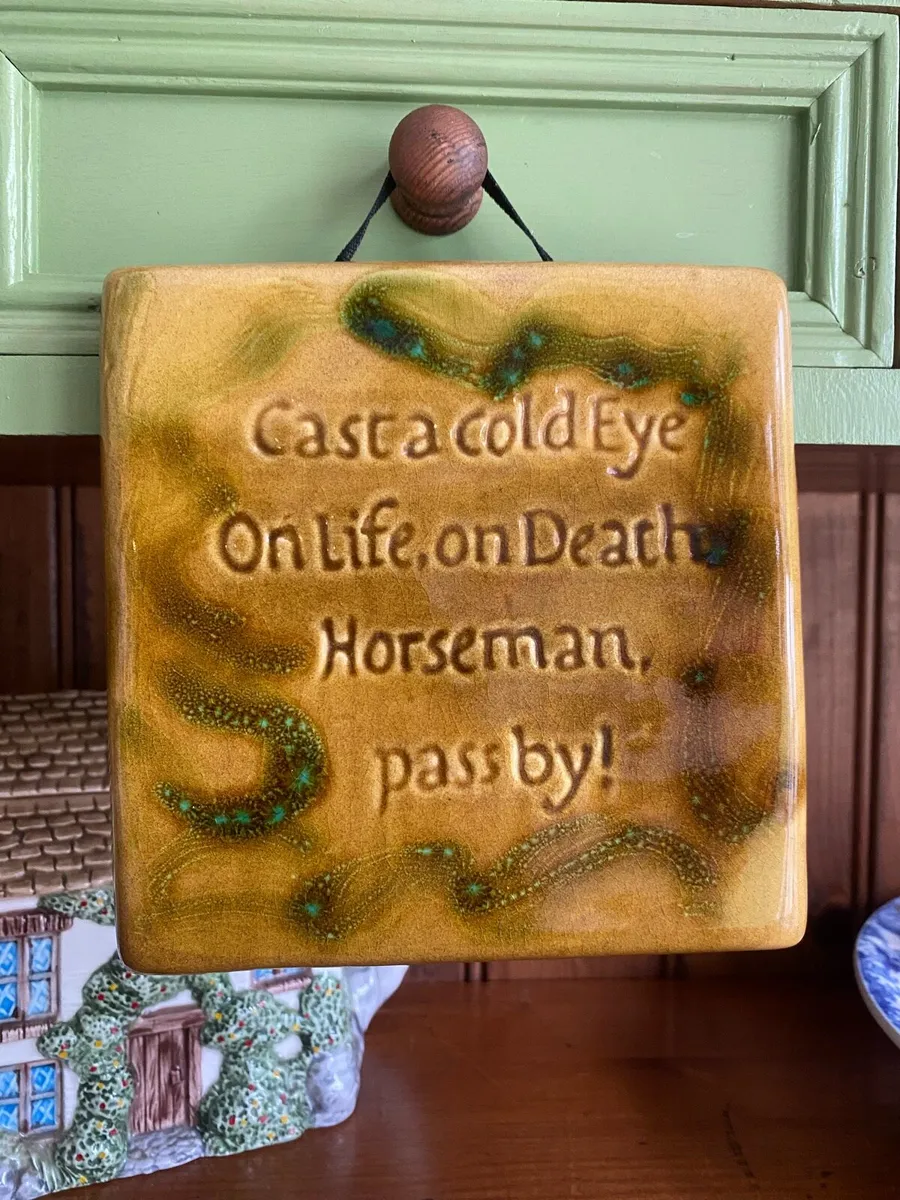 W.B Yeats Epitaph Ceramic Decor - Image 4