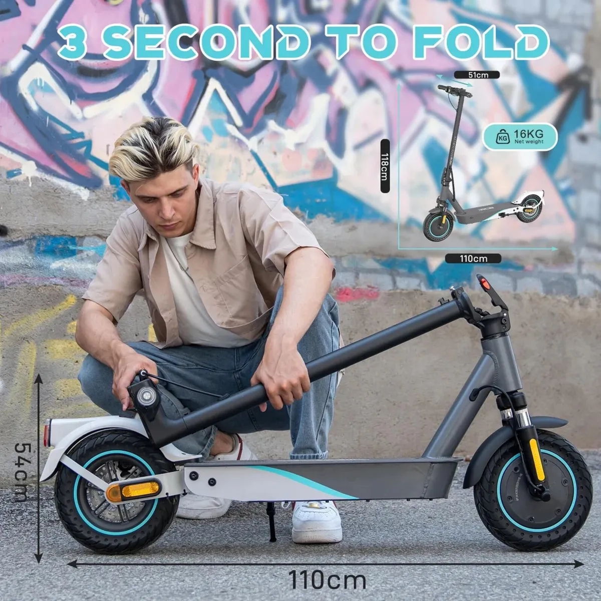 500w E-Scooters with a massive Battery Range - Image 4