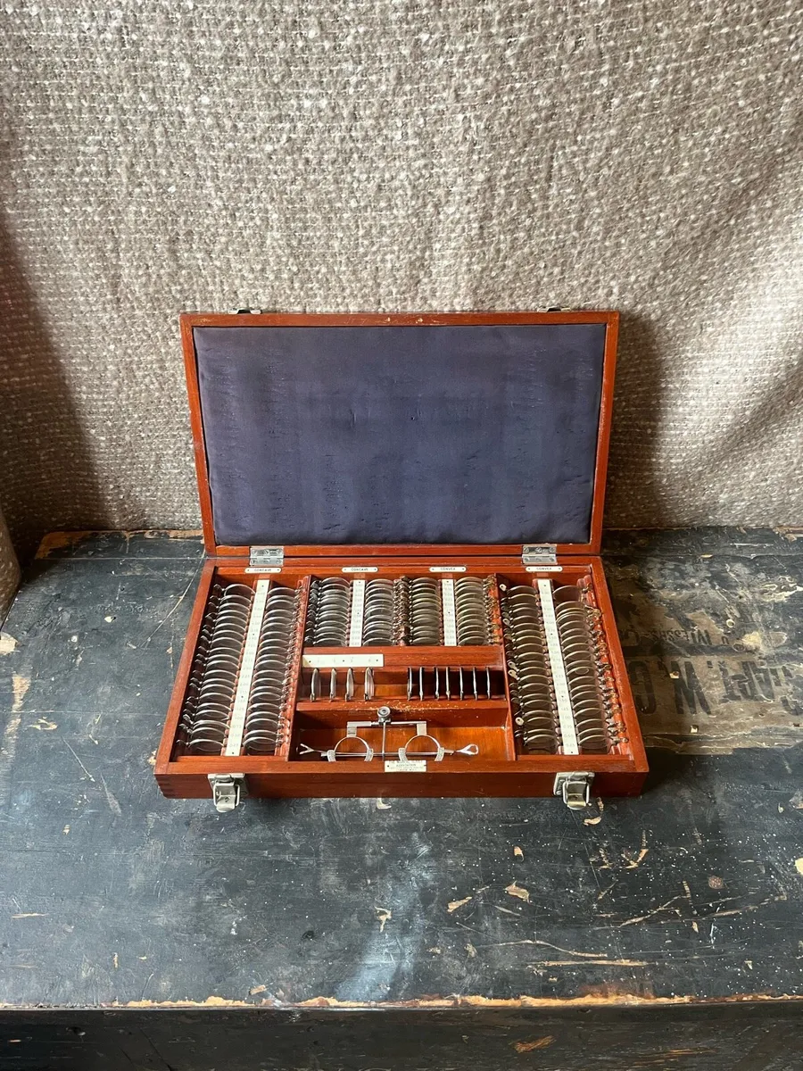 Antique English Optometrist Eye Glasses Trials Set - Image 1