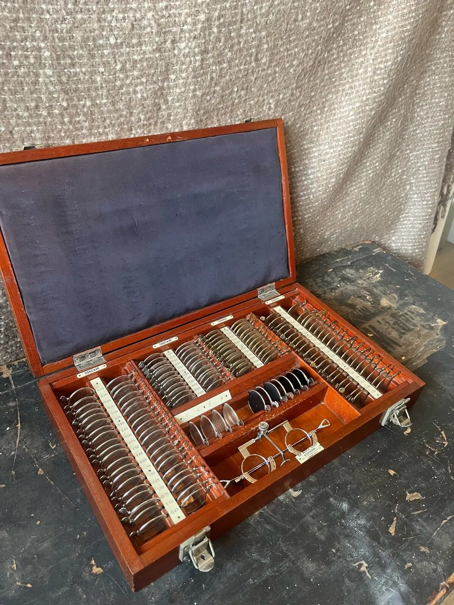 Antique English Optometrist Eye Glasses Trials Set - Image 2