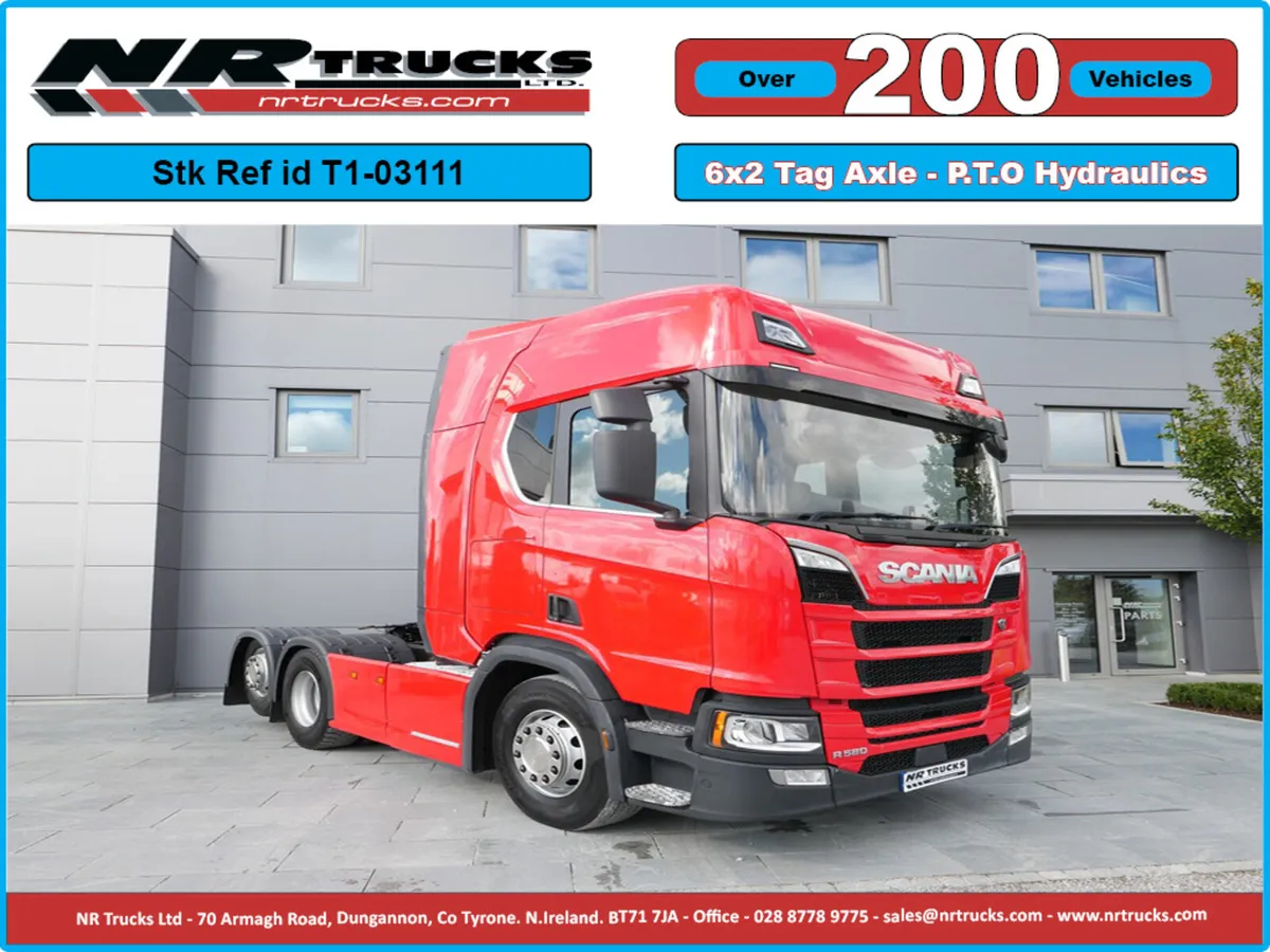 Scania R580 N/G Highline 6x2 Tag Auto gearbox - Image 1