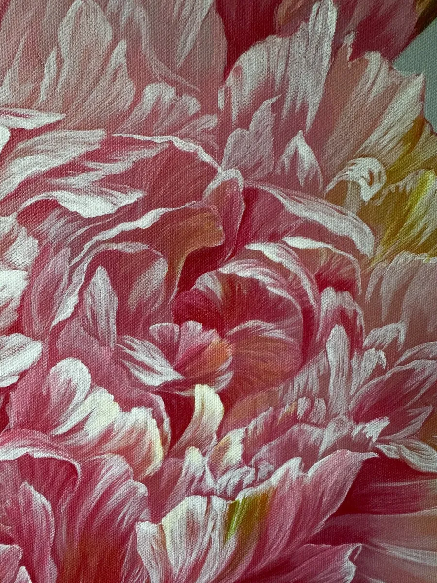 Flowers Acrylic Painting - Image 2