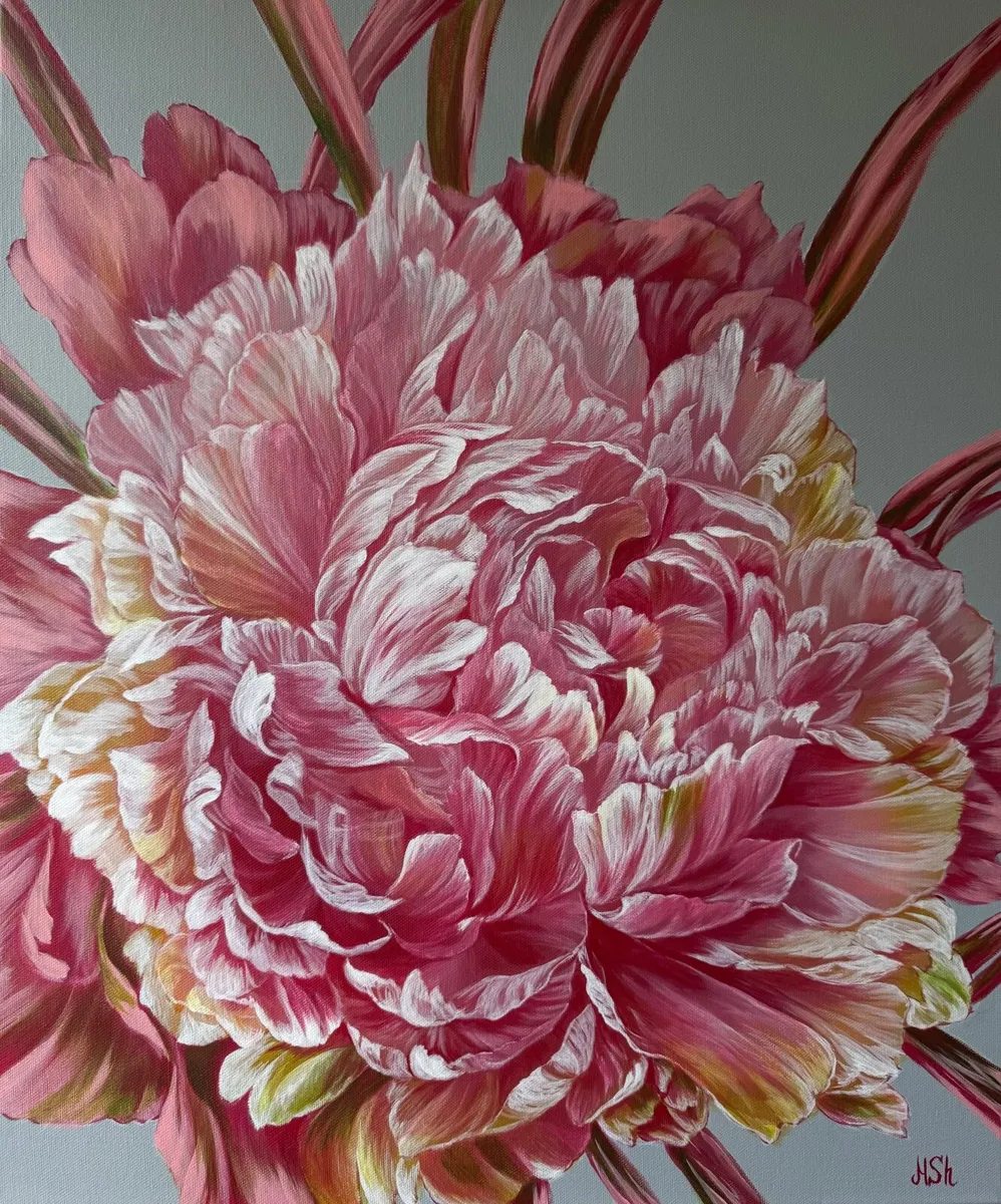 Flowers Acrylic Painting - Image 1