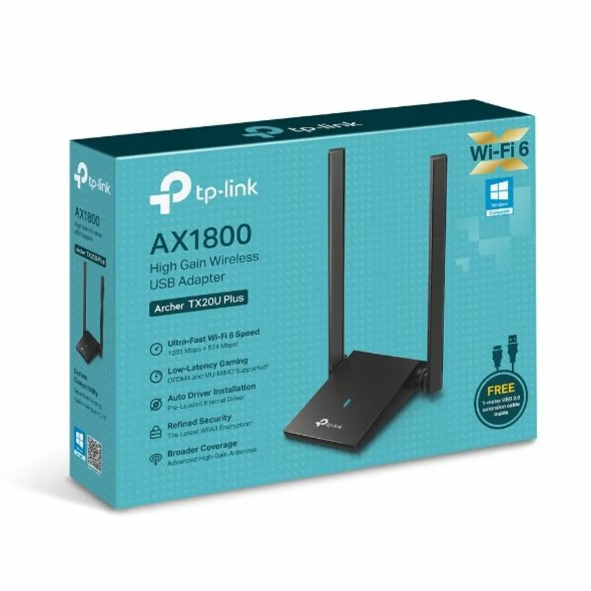 TX20U Plus Wi-Fi 6 High Gain USB Adapter - Image 1