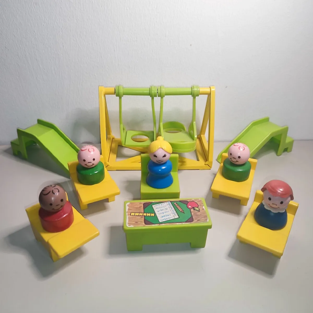 Vintage 1970s Fisher Price Play Family Toy School
