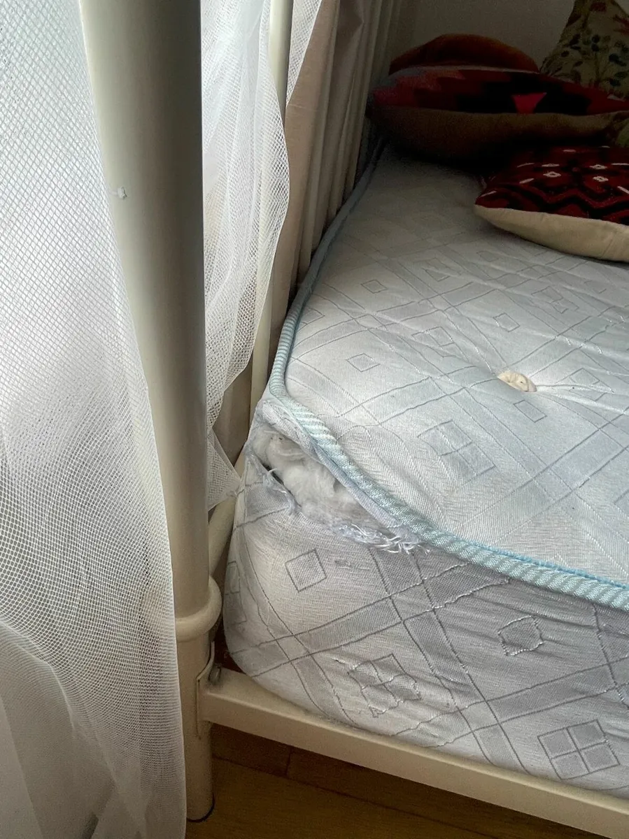 Metal Bed frame and Mattress - Image 2