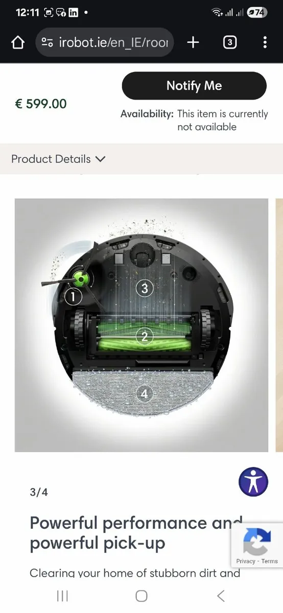 Hoover Roomba Vacuum + Mop combo i8 - Image 2
