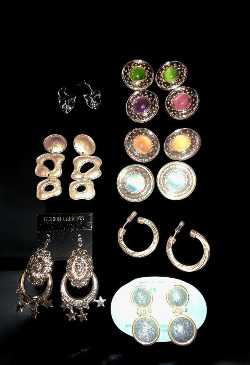 Vintage unique Italian and German earrings new - Image 1
