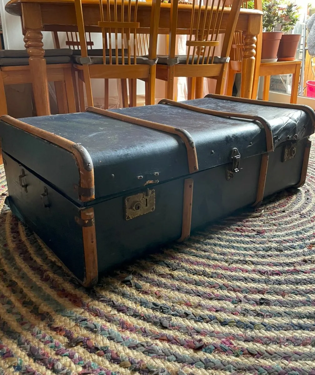 Antique Vintage Trunk - Image 1