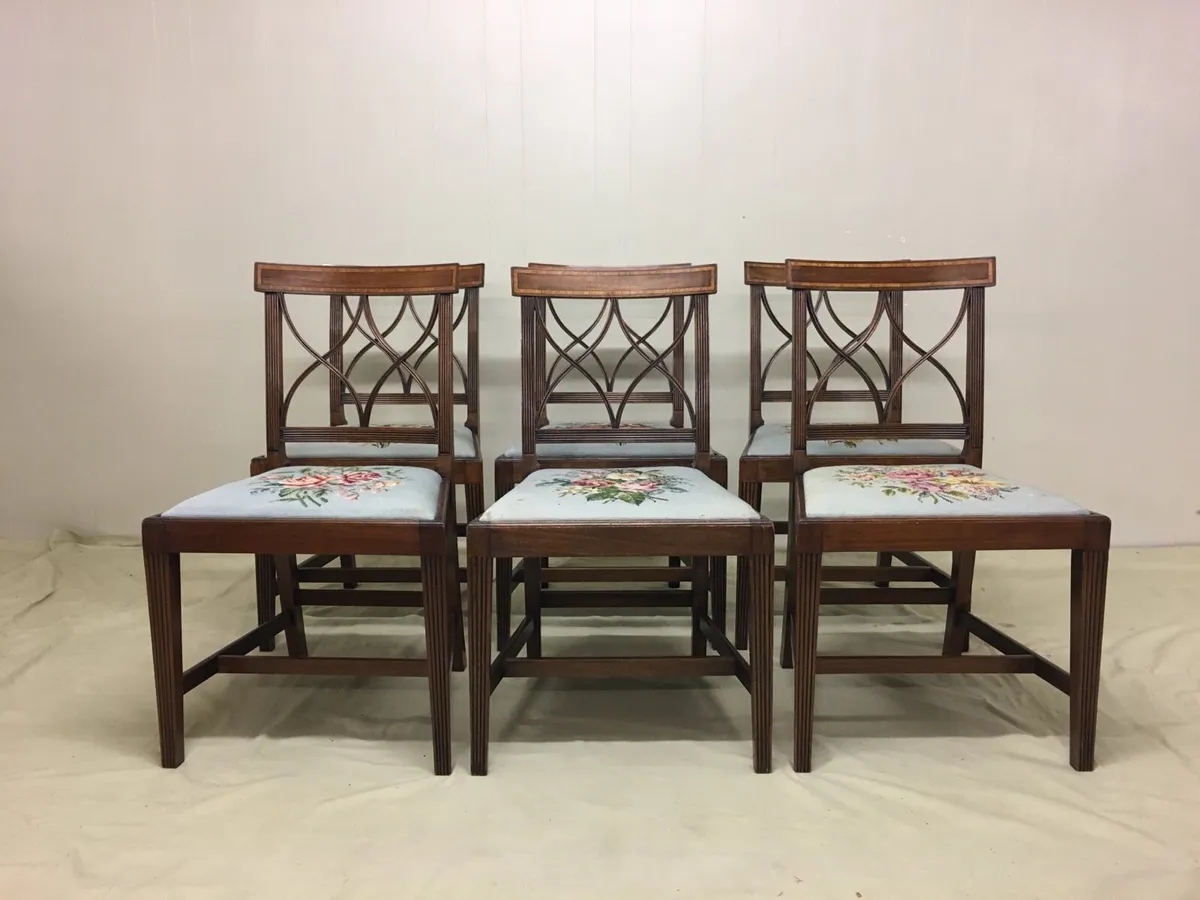 Set 6 Edwardian Dining Chairs - Image 1