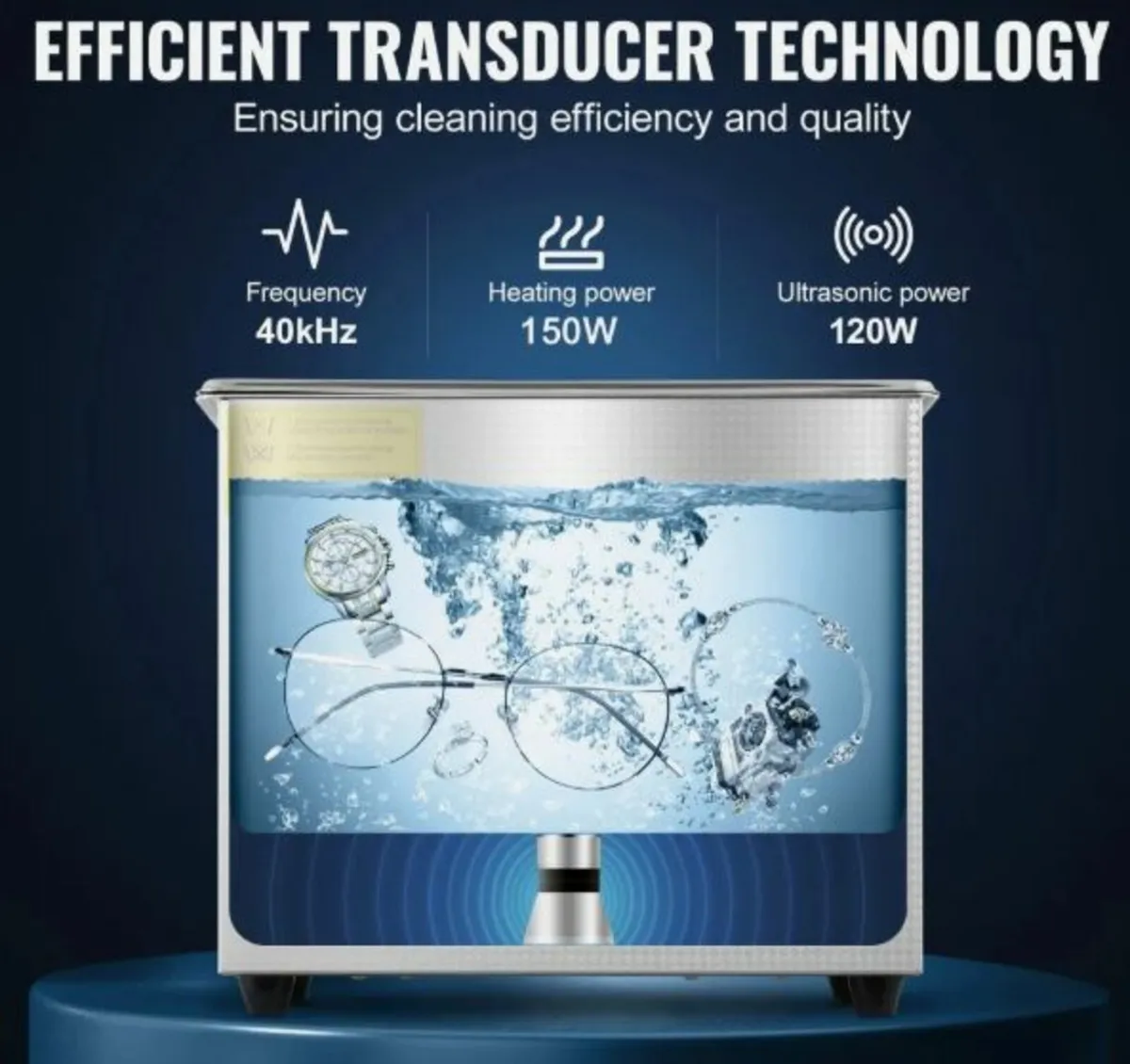 Stainless Steel Ultrasonic Cleaner Digital Heater - Image 4