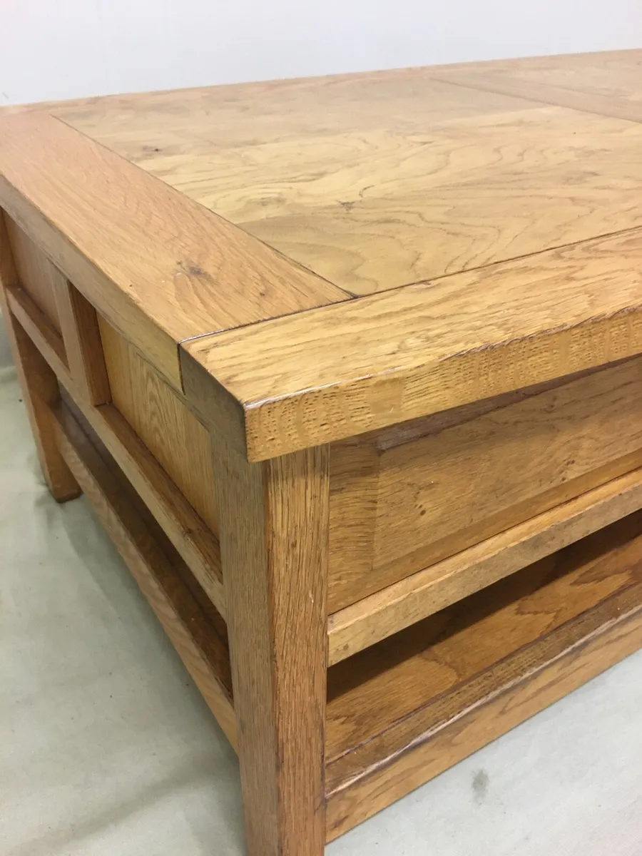 Oak Coffee Table - Image 4