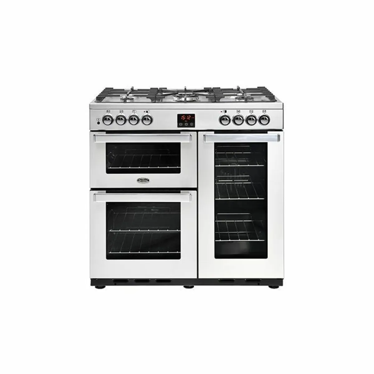 Belling 90cm Dual Fuel Stainless Steel cooker - Image 1