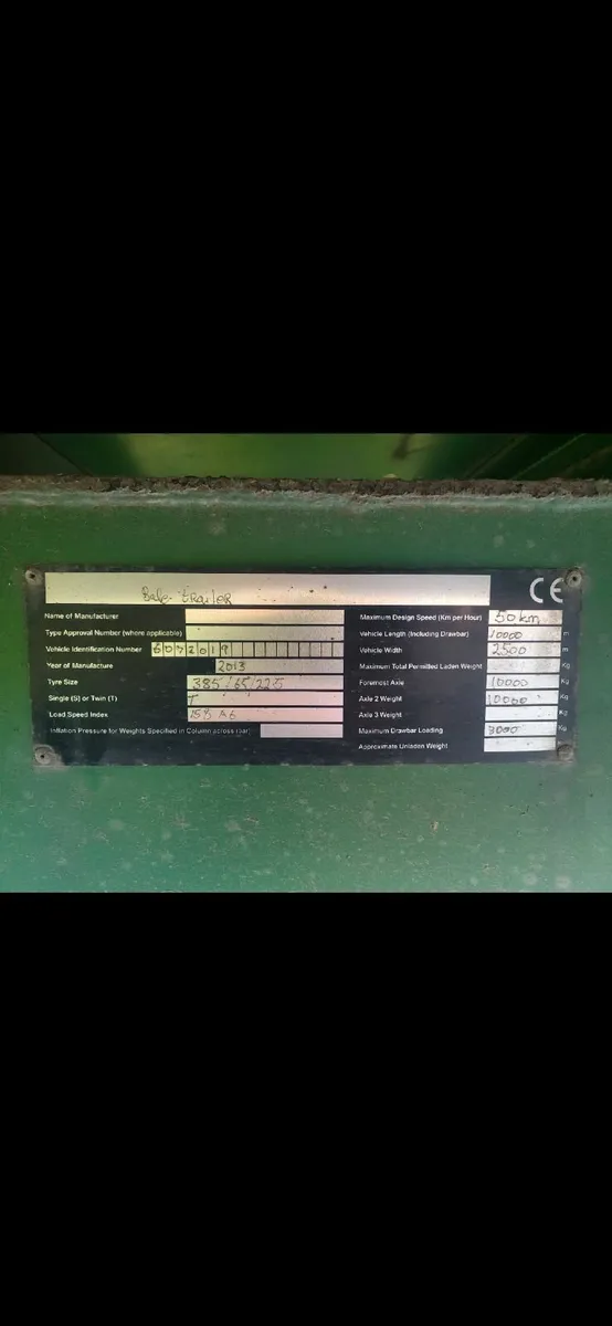 Loughryan bale trailer 28ft - Image 3