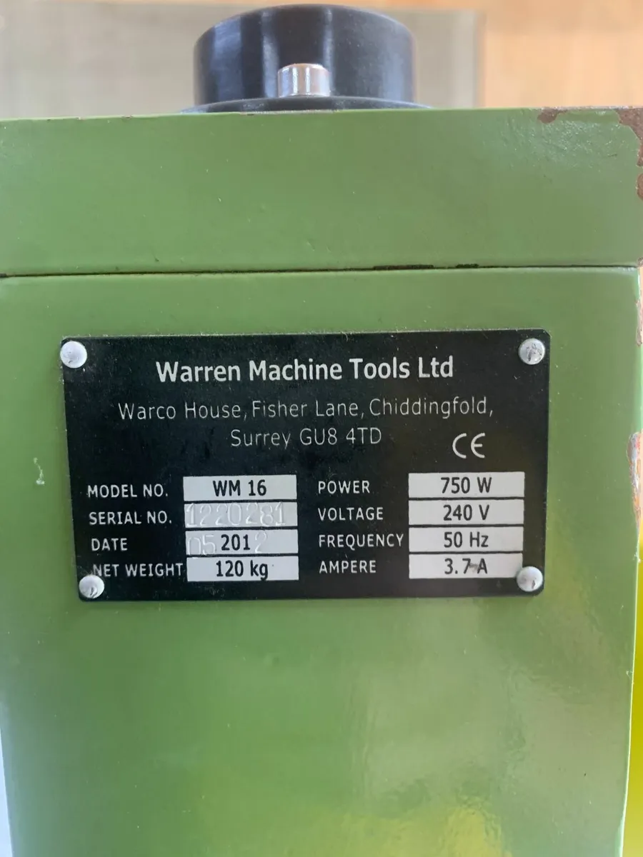WM16 Milling Machine - Image 3